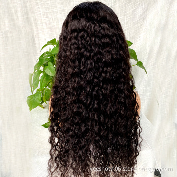 wholesale price water wave  lace front wig treatment brazilian hair